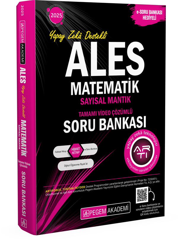 2025 ALES Matematik Sayısal Mantık Tamamı Video Çözümlü Soru Bankası